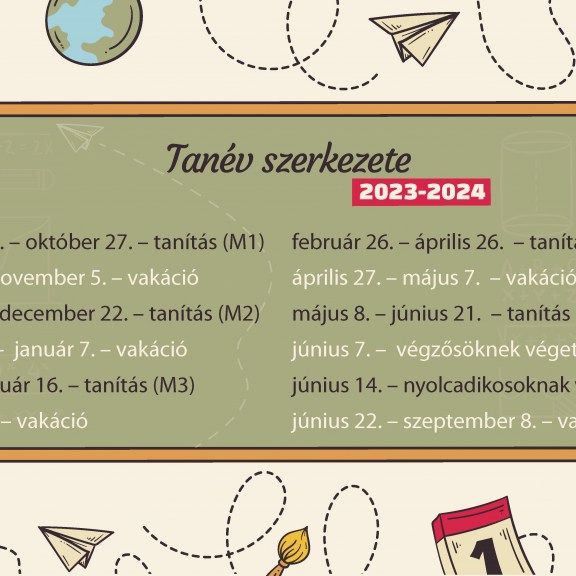 2023-2024-es tanév szerkezete – SZINFOTOUR — Székelyudvarhelyi Ifjúsági és Turisztikai Információs és Tanácsadó Iroda
