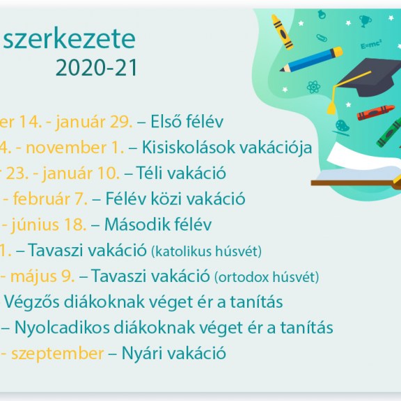 2020-21-es tanév szerkezete – SZINFOTOUR — Székelyudvarhelyi Ifjúsági és Turisztikai Információs és Tanácsadó Iroda